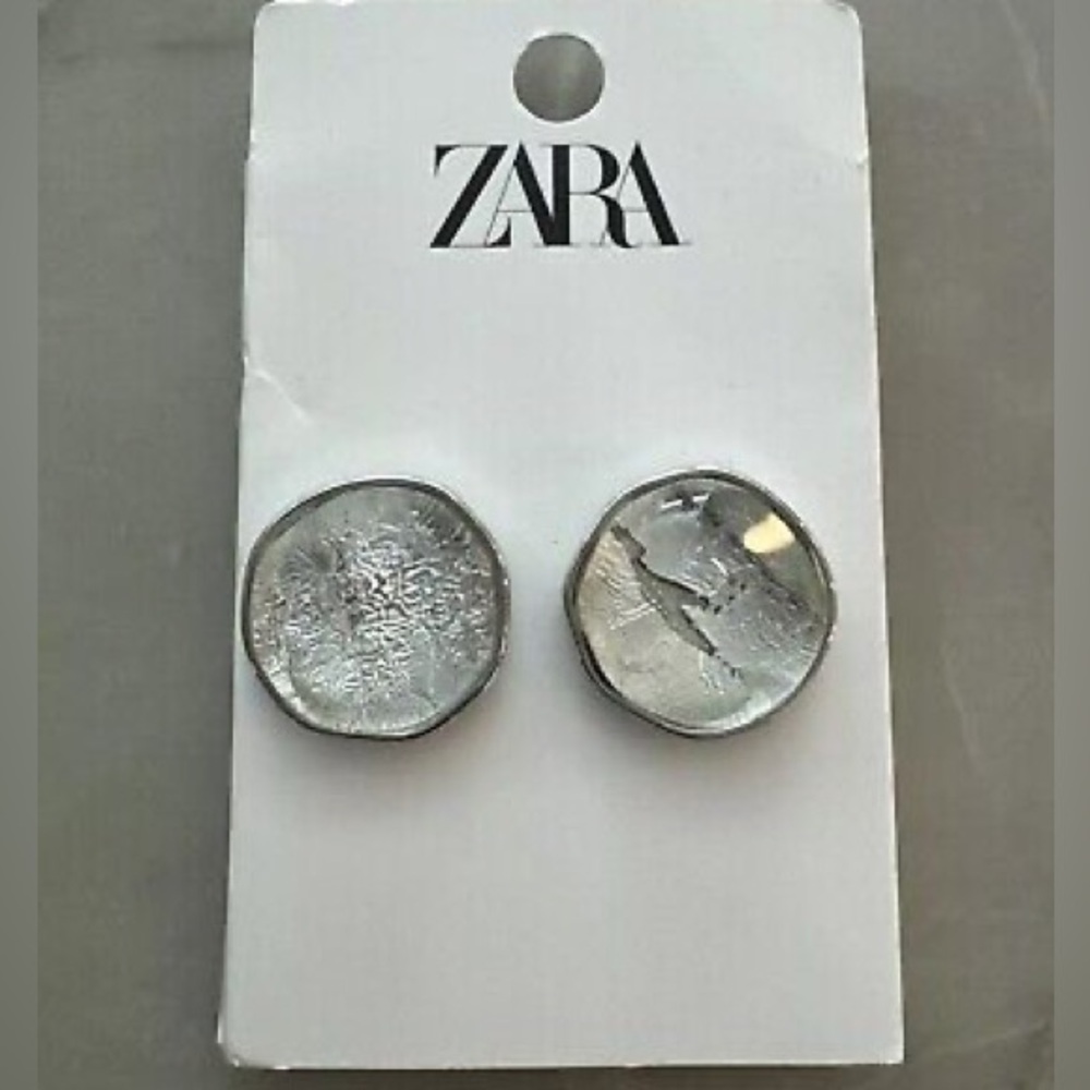Zara SS23 silver earrings